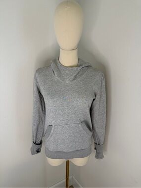 Nanushka Light Gray “Propolub” Cowl Neck Hoodie Sweater - Size XS